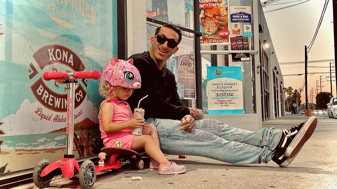 Randall Harris and Harmony smiling together