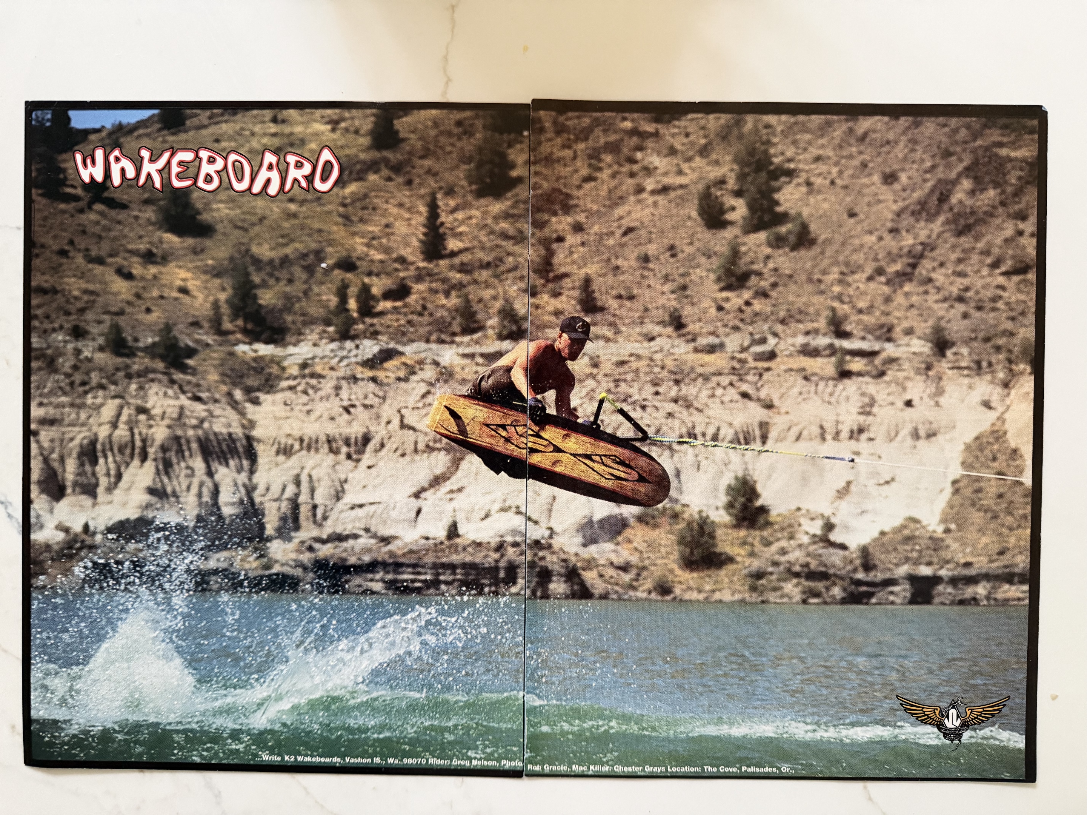 Greg Nelson vintage Woody K2 wakeboard
